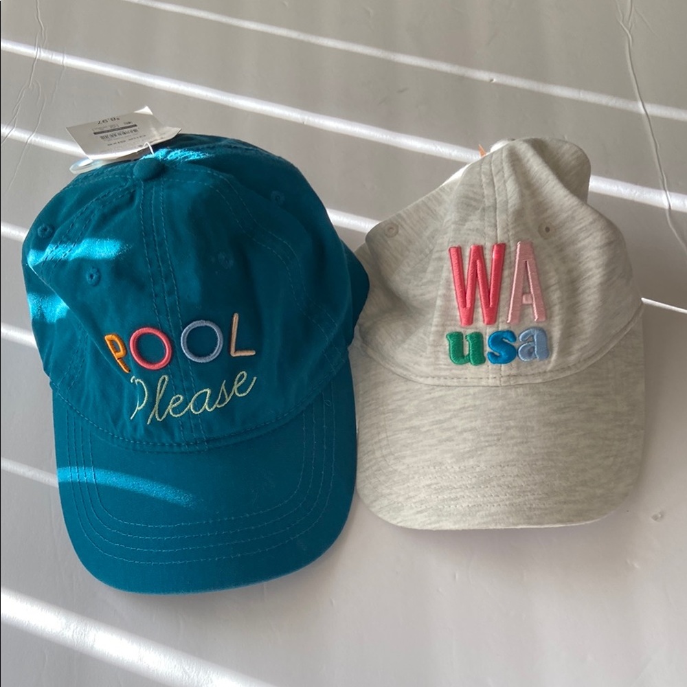 Colorful Embroidered Caps Set